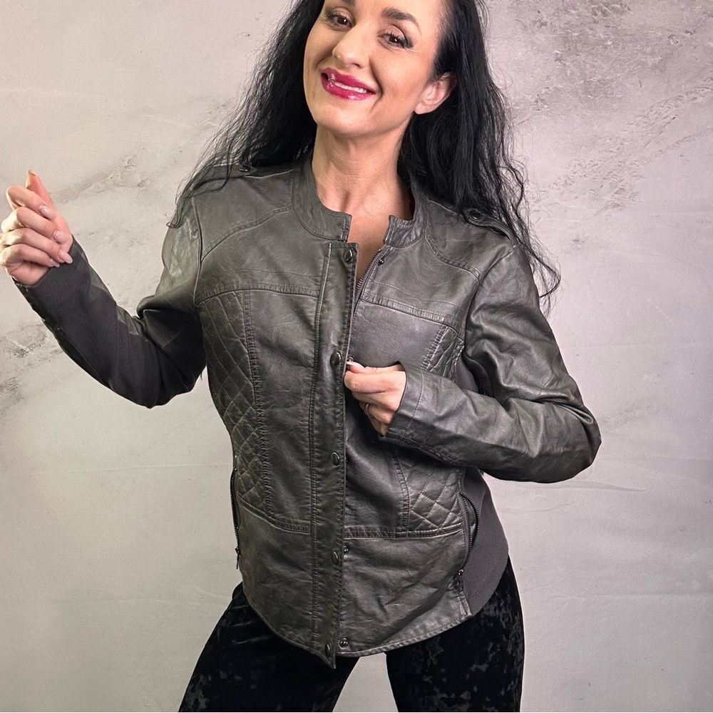 Maurices faux leather lined jacket coat - Picture 2 of 6